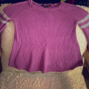 Purple sweater shirt